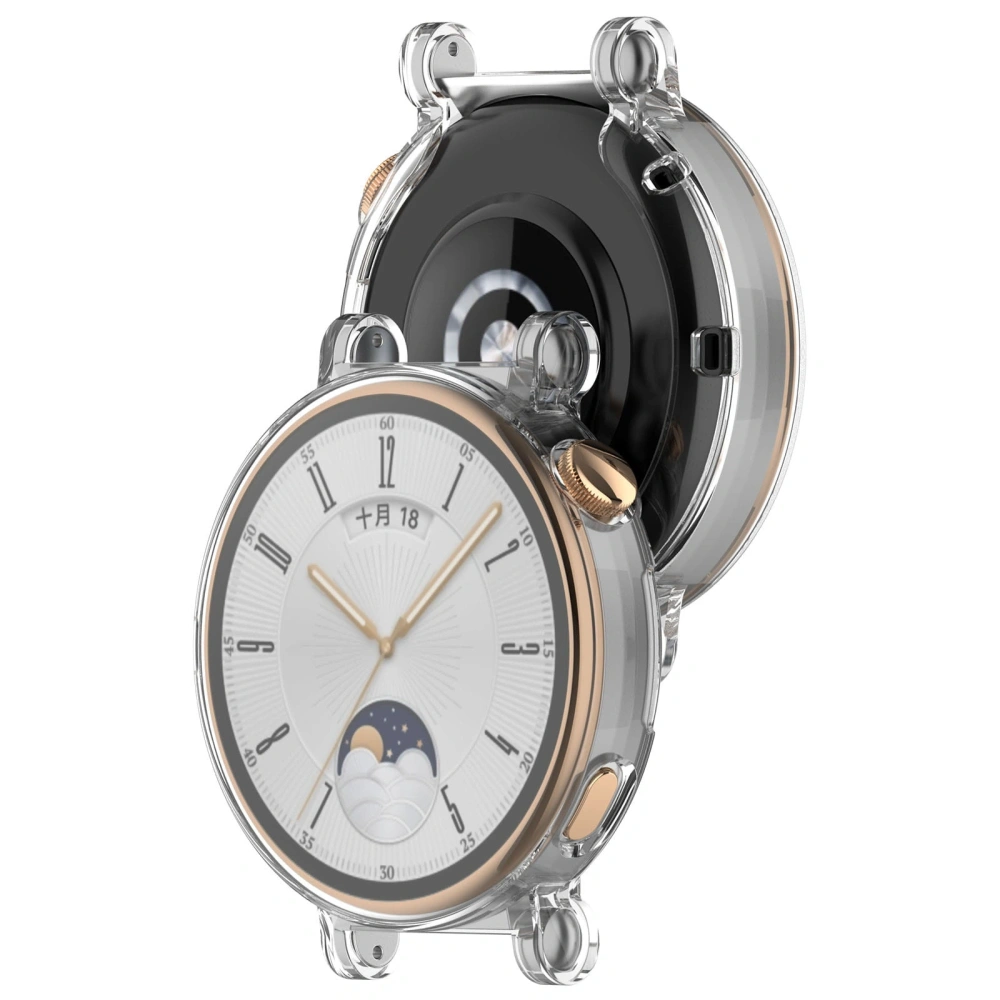 Etui z osłoną ekranu Bizon Case Watch Felipe do Huawei Watch GT 4 41 mm przezroczyste