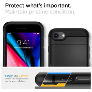 Etui Spigen Slim Armor CS Apple iPhone SE 2022/SE 2020/8/7 Black