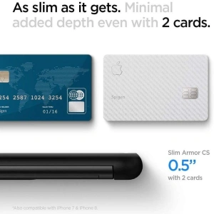 Etui Spigen Slim Armor CS Apple iPhone SE 2022/SE 2020/8/7 Black