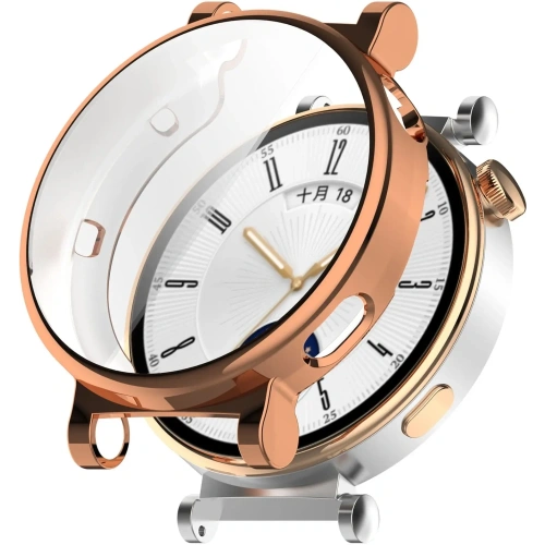 Kup Etui z osłoną ekranu Bizon Case Watch Felipe do Huawei Watch GT 4 41 mm różowozłote - BIZ3743 - {ean13} - Sklep Home Screen