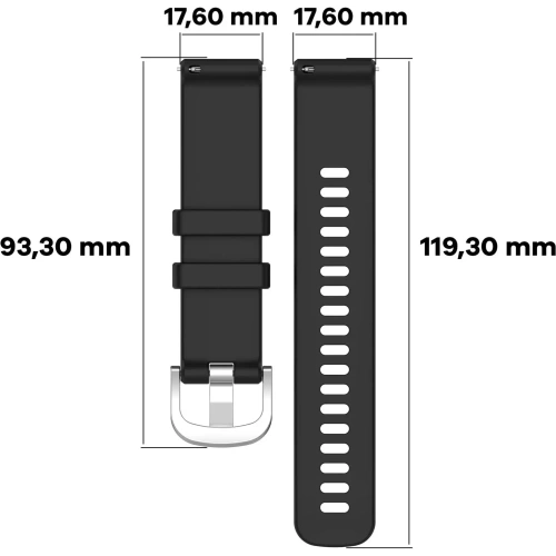 Kup Bizon Strap Uhr Silikon Pro Huawei Uhr GT 5 Pro 42mm/GT 5 41mm/GT 4 41mm schwarz - BIZ3744 - {ean13} - Sklep Home Screen