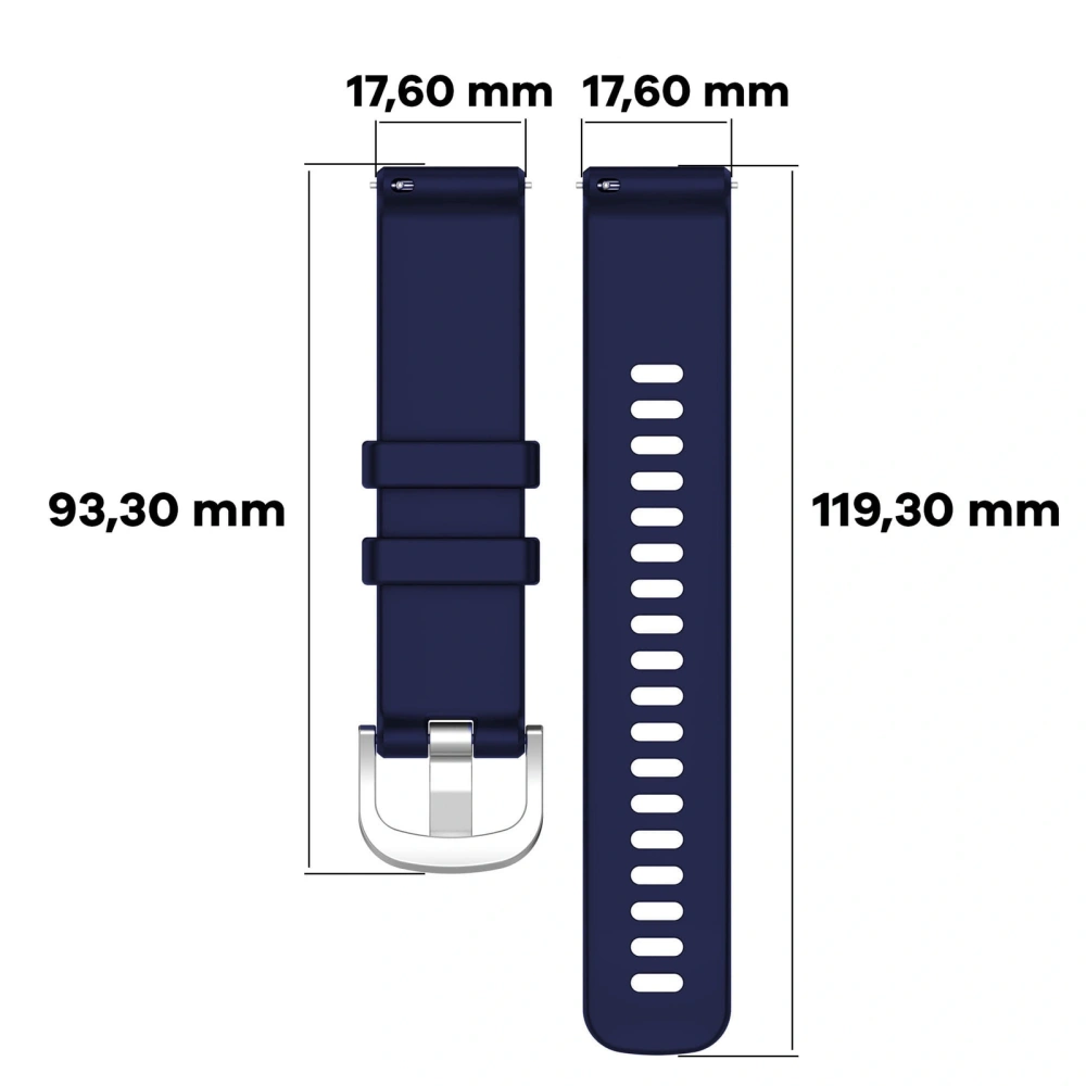 Pasek Bizon Strap Watch Silicone Pro do Huawei Watch GT 5 Pro 42mm/GT 5 41mm/GT 4 41mm granatowy