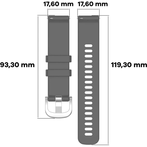Kup Bizon Szíjas Óra Szilikon Pro Huawei Watch GT 5 Pro 42mm/GT 5 41mm/GT 4 41mm szürke - BIZ3746 - {ean13} - Sklep Home Screen