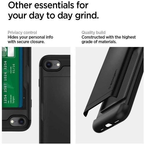 Buy Spigen Slim Armor CS Apple iPhone SE 2022/SE 2020/8/7 Black - SPN1062BLK - {ean13} - Home Screen Store Europe