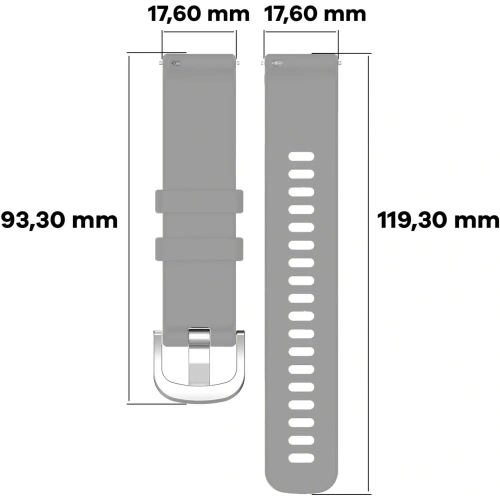 Kup Bizon Strap Watch Silicone Pro Huawei Watch GT 5 Pro 42mm/GT 5 41mm/GT 4 41mm hellgrau - BIZ3747 - {ean13} - Sklep Home Screen