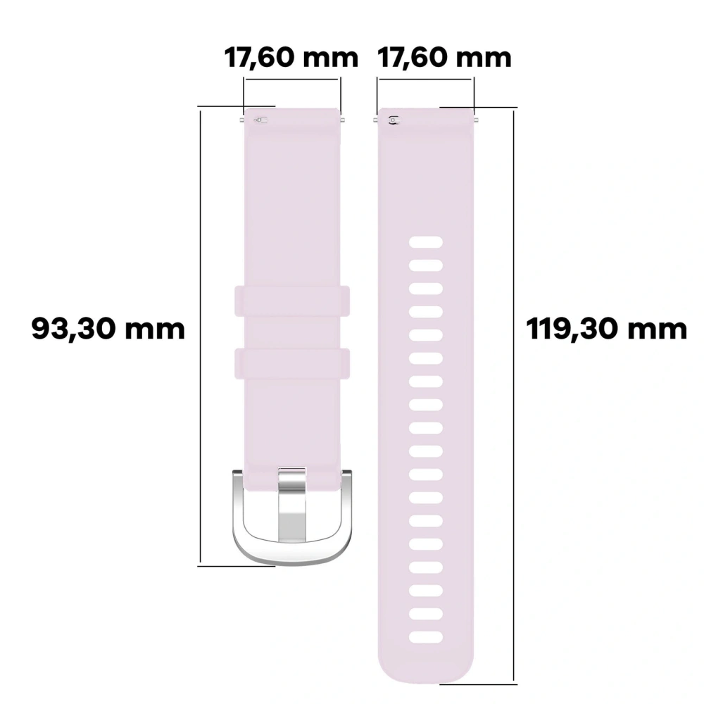 Pasek Bizon Strap Watch Silicone Pro do Huawei Watch GT 5 Pro 42mm/GT 5 41mm/GT 4 41mm pudrowy róż