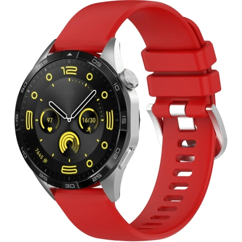 Kup Bizon Strap Uhr Silikon Pro Huawei Uhr GT 5 Pro 42mm/GT 5 41mm/GT 4 41mm rot - BIZ3750 - {ean13} - Sklep Home Screen