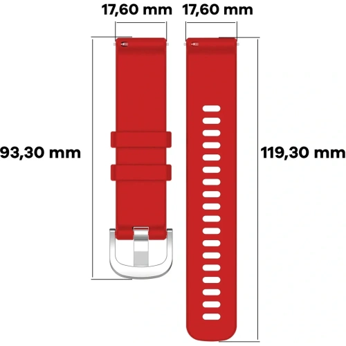Kup Bizon Strap Uhr Silikon Pro Huawei Uhr GT 5 Pro 42mm/GT 5 41mm/GT 4 41mm rot - BIZ3750 - {ean13} - Sklep Home Screen