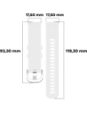 Kup Pasek Bizon Strap Watch Silicone Pro do Huawei Watch GT 5 Pro 42mm/GT 5 41mm/GT 4 41mm bílý - BIZ3751 - {ean13} - Sklep Home Screen