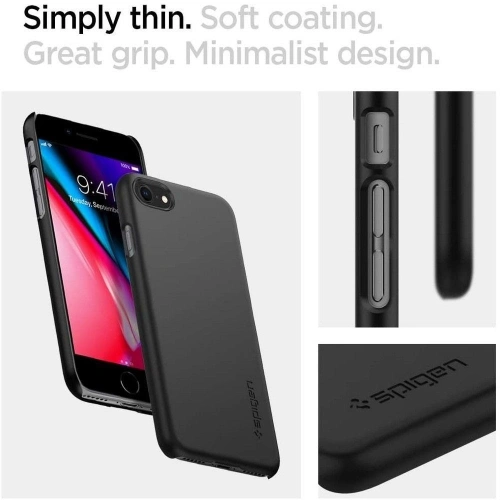 Kup Etui Spigen Thin Fit Apple iPhone SE 2022/SE 2020/8/7 Černé - SPN1063BLK - {ean13} - Sklep Home Screen