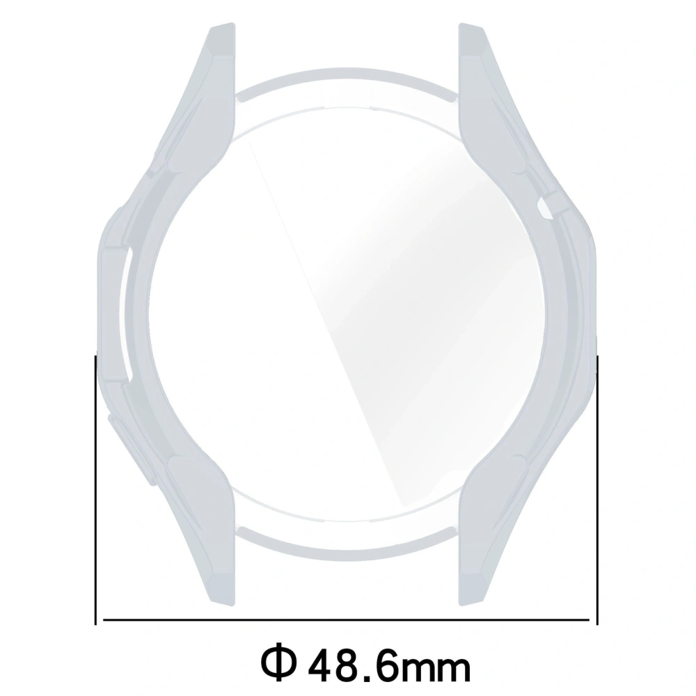 Etui z osłoną ekranu Bizon Case Watch Felipe do Huawei Watch GT 4 46 mm srebrne