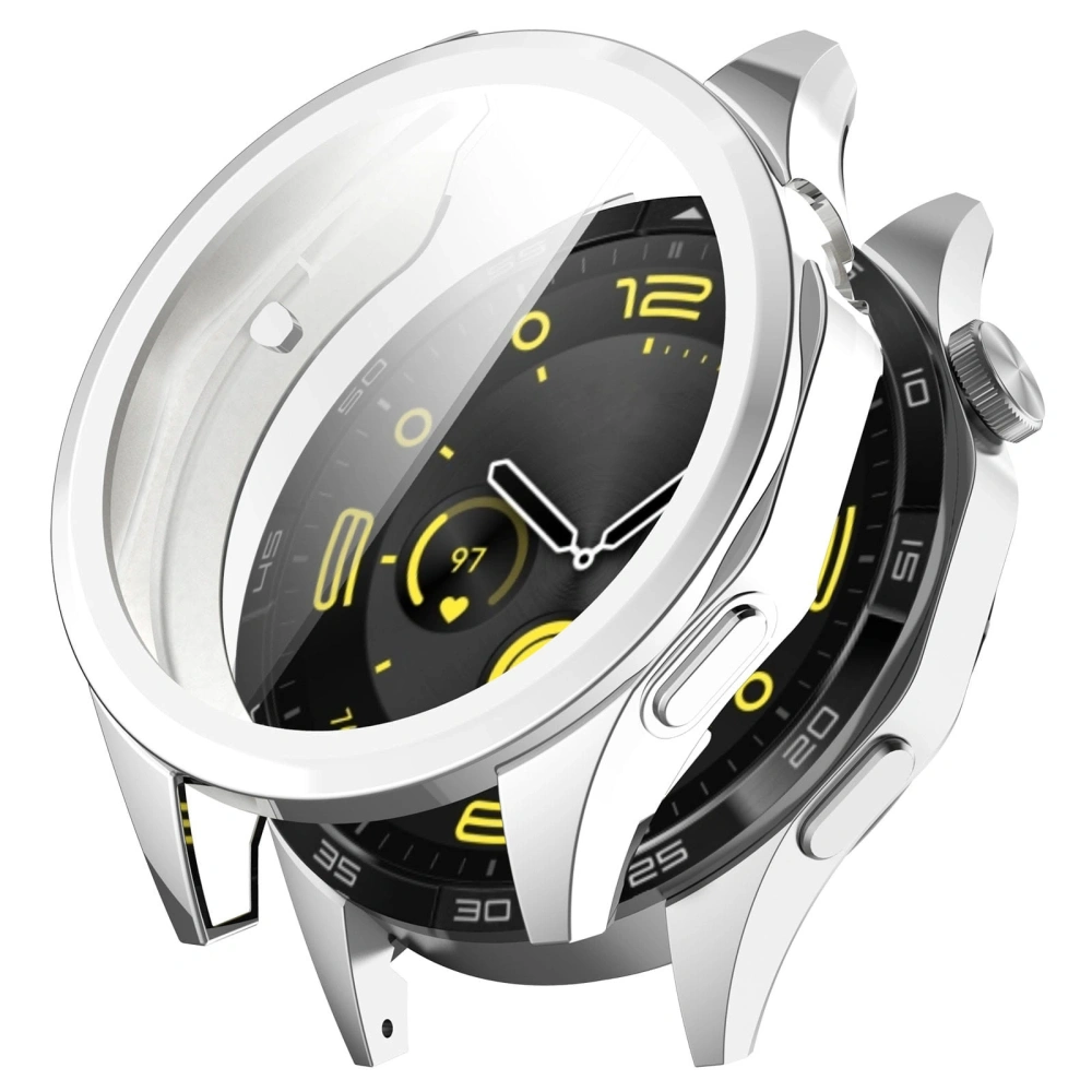 Etui z osłoną ekranu Bizon Case Watch Felipe do Huawei Watch GT 4 46 mm srebrne