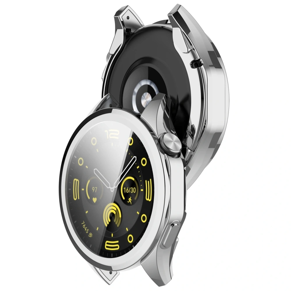 Etui z osłoną ekranu Bizon Case Watch Felipe do Huawei Watch GT 4 46 mm srebrne