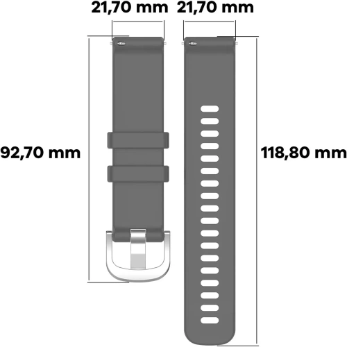 Kup Bizon Strap Uhr Silikon Pro Huawei Uhr GT 5 Pro/GT 5/GT 4 46mm grau - BIZ3757 - {ean13} - Sklep Home Screen