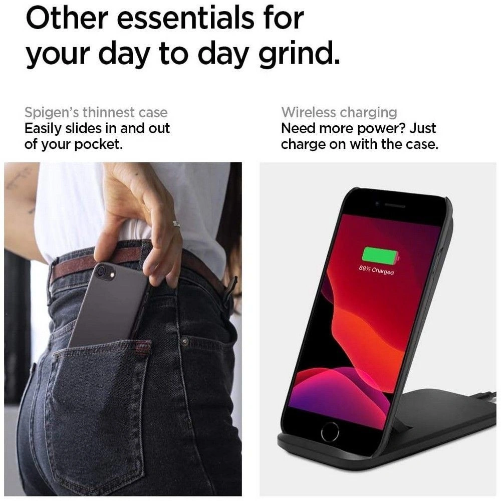 Etui Spigen Thin Fit Apple iPhone SE 2022/SE 2020/8/7 Black