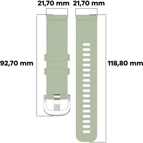 Kup Pasek Bizon Strap Watch Silicone Pro do Huawei Watch GT 5 Pro/GT 5/GT 4 46mm tyrkysový - BIZ3758 - {ean13} - Sklep Home Screen