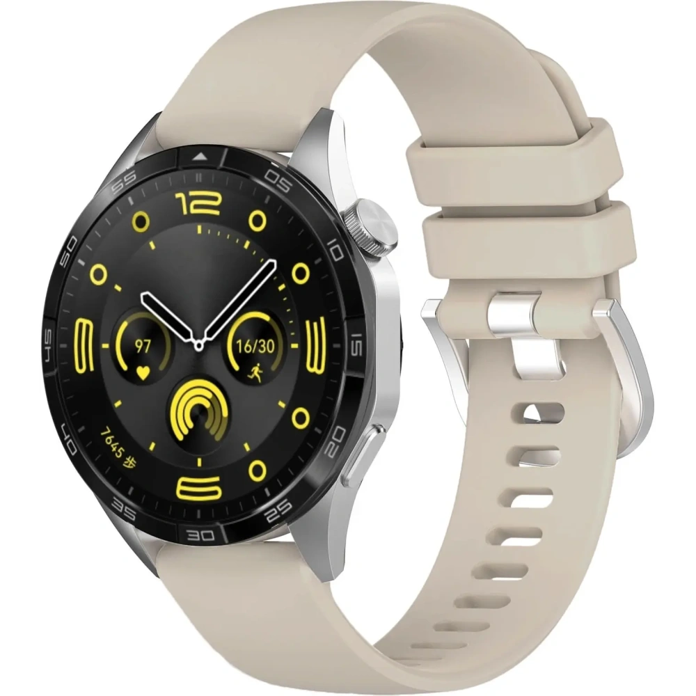 Pasek Bizon Strap Watch Silicone Pro do Huawei Watch GT 5 Pro/GT 5/GT 4 46mm jasnoszary