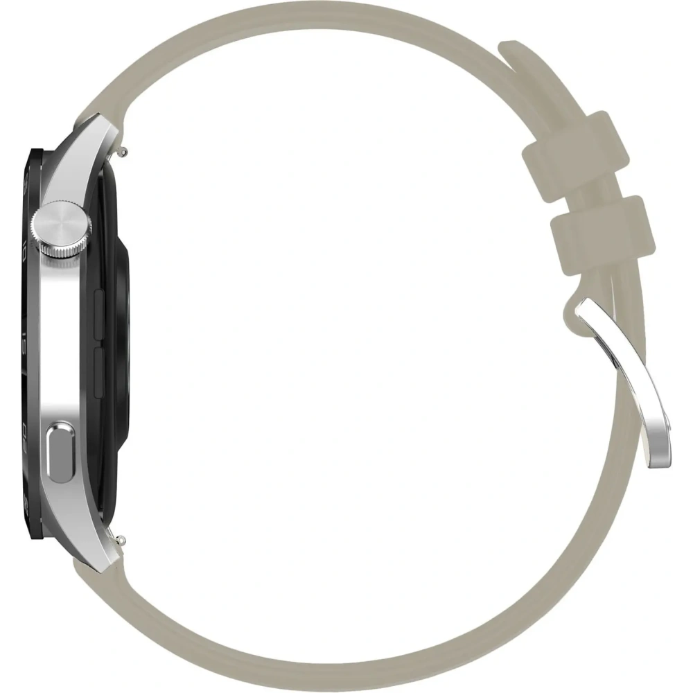 Pasek Bizon Strap Watch Silicone Pro do Huawei Watch GT 5 Pro/GT 5/GT 4 46mm jasnoszary