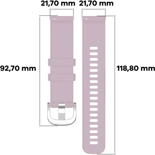 Buy Bizon Strap Watch Silicone Pro Huawei Watch GT 5 Pro/GT 5/GT 4 46mm light purple - BIZ3760 - {ean13} - Home Screen Store Europe