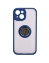 Kup Etui s úchytem na prst Bizon Case Hybrid Ring do Apple iPhone 15 kouřové s modrým rámečkem - BIZ3765 - {ean13} - Sklep Home Screen