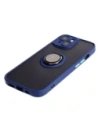 Kup Etui s úchytem na prst Bizon Case Hybrid Ring do Apple iPhone 15 kouřové s modrým rámečkem - BIZ3765 - {ean13} - Sklep Home Screen