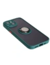 Kup Etui z uchwytem na palec Bizon Case Hybrid Ring do Apple iPhone 15 przydymione z ciemnozieloną ramką - BIZ3766 - {ean13} - Sklep Home Screen