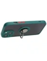 Kup Etui z uchwytem na palec Bizon Case Hybrid Ring do Apple iPhone 15 przydymione z ciemnozieloną ramką - BIZ3766 - {ean13} - Sklep Home Screen