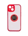 Kup Etui z uchwytem na palec Bizon Case Hybrid Ring do Apple iPhone 15 przydymione z czerwoną ramką - BIZ3767 - {ean13} - Sklep Home Screen