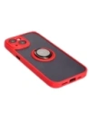 Kup Etui z uchwytem na palec Bizon Case Hybrid Ring do Apple iPhone 15 przydymione z czerwoną ramką - BIZ3767 - {ean13} - Sklep Home Screen
