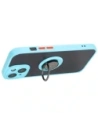 Kup Etui z uchwytem na palec Bizon Case Hybrid Ring do Apple iPhone 15 przydymione z jasnoniebieską ramką - BIZ3768 - {ean13} - Sklep Home Screen