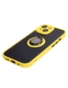 Kup Etui z uchwytem na palec Bizon Case Hybrid Ring do Apple iPhone 15 przydymione z żółtą ramką - BIZ3769 - {ean13} - Sklep Home Screen