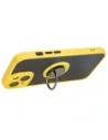 Kup Etui z uchwytem na palec Bizon Case Hybrid Ring do Apple iPhone 15 przydymione z żółtą ramką - BIZ3769 - {ean13} - Sklep Home Screen