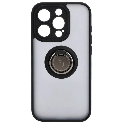 Kup Bizon Case Hybrid Ring Apple iPhone 15 Pro rauchig mit einem schwarzen Rahmen - BIZ3770 - {ean13} - Sklep Home Screen