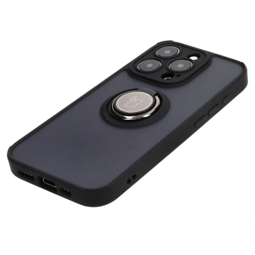 Kup Bizon Case Hybrid Ring Apple iPhone 15 Pro rauchig mit einem schwarzen Rahmen - BIZ3770 - {ean13} - Sklep Home Screen