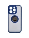 Kup Bizon Case Hybrid Ring Apple iPhone 15 Pro rauchig mit einem marineblauen Rahmen - BIZ3771 - {ean13} - Sklep Home Screen