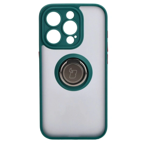 Kup Bizon Case Hybrid Ring Apple iPhone 15 Pro füstös sötétzöld kerettel - BIZ3772 - {ean13} - Sklep Home Screen