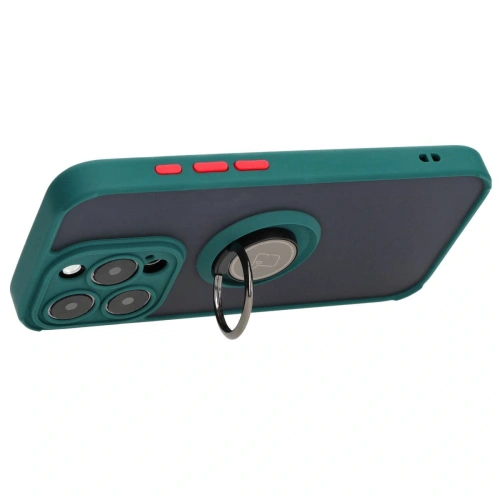 Kup Bizon Case Hybrid Ring Apple iPhone 15 Pro füstös sötétzöld kerettel - BIZ3772 - {ean13} - Sklep Home Screen