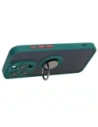 Kup Bizon Case Hybrid Ring Apple iPhone 15 Pro rauchig mit einem dunkelgrünen Rahmen - BIZ3772 - {ean13} - Sklep Home Screen