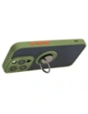 Kup Bizon Case Hybrid Ring Apple iPhone 15 Pro fumuriu cu un cadru verde - BIZ3773 - {ean13} - Sklep Home Screen