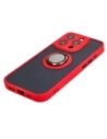 Buy Bizon Case Hybrid Ring Apple iPhone 15 Pro smoky with a red frame - BIZ3774 - {ean13} - Home Screen Store Europe