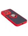 Kup Etui z uchwytem na palec Bizon Case Hybrid Ring do Apple iPhone 15 Pro kouřové s červeným rámečkem - BIZ3774 - {ean13} - Sklep Home Screen