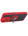 Kup Etui z uchwytem na palec Bizon Case Hybrid Ring do Apple iPhone 15 Pro kouřové s červeným rámečkem - BIZ3774 - {ean13} - Sklep Home Screen