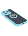 Kup Bizon Case Hybrid Ring Apple iPhone 15 Pro fumuriu cu un cadru bleu deschis - BIZ3775 - {ean13} - Sklep Home Screen