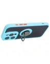 Kup Bizon Case Hybrid Ring Apple iPhone 15 Pro fumuriu cu un cadru bleu deschis - BIZ3775 - {ean13} - Sklep Home Screen