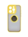 Kup Bizon Case Hybrid Ring Apple iPhone 15 Pro fumuriu cu un cadru galben - BIZ3776 - {ean13} - Sklep Home Screen