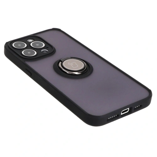 Buy Bizon Case Hybrid Ring Apple iPhone 15 Pro Max smoky with a black frame - BIZ3777 - {ean13} - Home Screen Store Europe