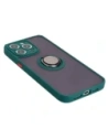 Kup Etui z uchwytem na palec Bizon Case Hybrid Ring do Apple iPhone 15 Pro Max kouřové s tmavě zeleným rámečkem - BIZ3779 - {ean13} - Sklep Home Screen
