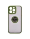 Kup Bizon Case Hybrid Ring Apple iPhone 15 Pro Max fumuriu cu un cadru verde - BIZ3780 - {ean13} - Sklep Home Screen