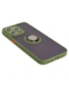 Kup Bizon Case Hybrid Ring Apple iPhone 15 Pro Max fumuriu cu un cadru verde - BIZ3780 - {ean13} - Sklep Home Screen