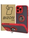 Buy Bizon Case Hybrid Ring Apple iPhone 15 Pro Max smoky with a red frame - BIZ3781 - {ean13} - Home Screen Store Europe